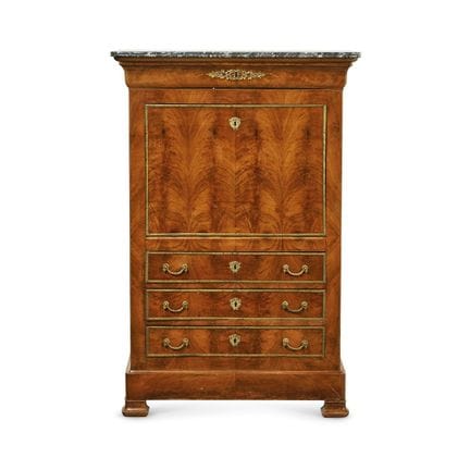 19TH-CENTURY SECRETAIRE WITH DROP-DOWN TOP - Made 