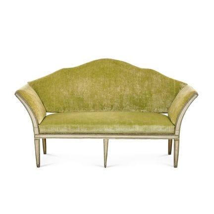 18TH-CENTURY AND LATER FLASH SOFA - Lacquered wood