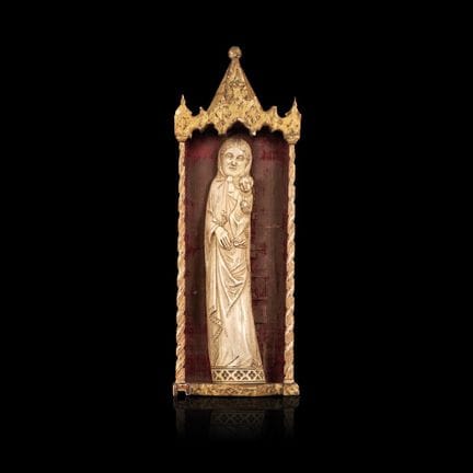 VIERGE À L'ENFANT DE STYLE INDO-PORTUGAIS, XVIIe-X