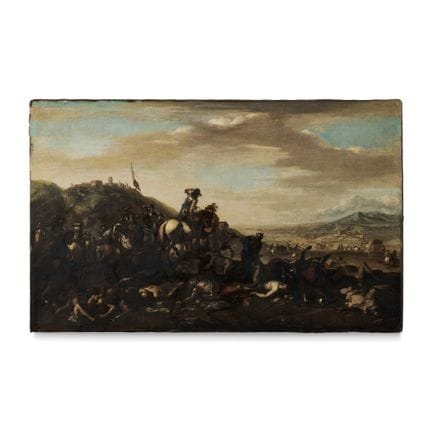 《十七世纪威尼托画派：战后》——布面油画。98.00 × 152.00 厘米，已装裱。