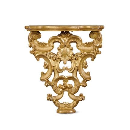 18th–19th-Century Wall-Mounted Console Table - Car