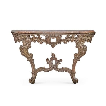 18TH-CENTURY AND LATER CONSOLE TABLES - Carved and