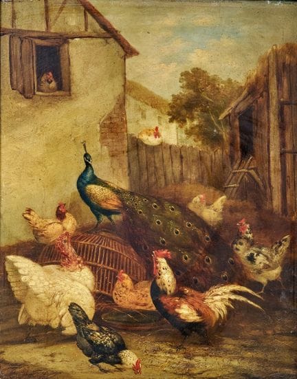 亚历山大·玛丽·吉耶曼 1817-1880 海牙——木板油画。41.00 × 32.00 厘米。画作