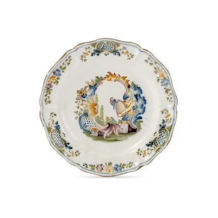PLATE FROM THE ROSSETTI MANUFACTORY, TURIN, MID-18