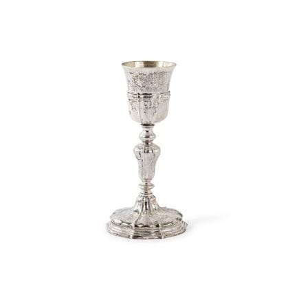 CALICE EN ARGENT, NAPLES, 1781 - Ciselé de cannelu