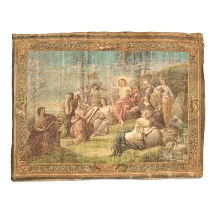 TAPISSERIE DU XIXe SIÈCLE - Décor polychrome repré