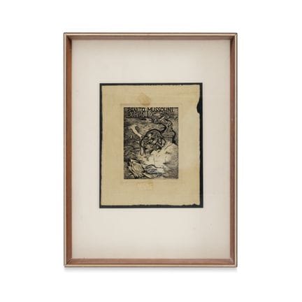 MICHEL FINGESTEN 1884–1943 EX LIBRIS BENITO MUSSOL