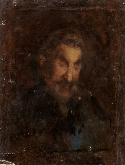 EMILIO GOLA 1851-1923 RETRATO DE HOMBRE - Óleo sob