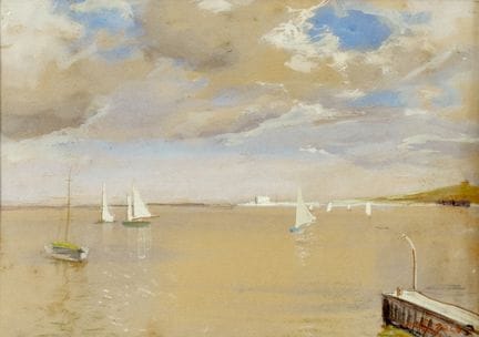 LUIGI ZAGO DE VILLAFRANCA 1894-1952 PEQUEÑO PUERTO