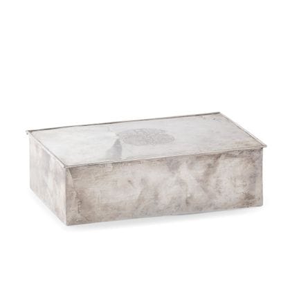 CAJA DE PLATA DE LONDRES, SIGLO XIX - Lisa, rectan