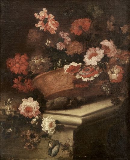 ESCUELA VENETA DEL SIGLO XVIII. VANITAS - Óleo sob