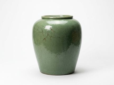 GROßE DEKORATIVE VASE – 20. Jahrhundert, Terrakott