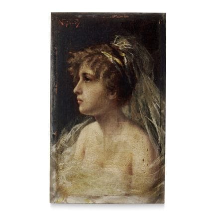 NAPOLEÓN LUIGI GRADY 1860-1949 RETRATO FEMENINO - 
