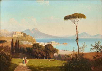 FRANCESCO: «VISTA DE NÁPOLES DESDE POSILLIPO» - Ól