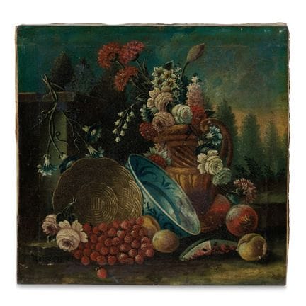 BLUMEN- UND OBSTKOMPOSITION – Blumen- und Obstkomp