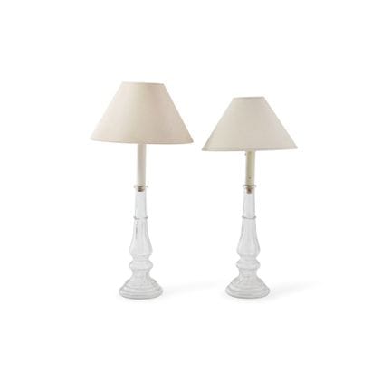 PAAR TISCHLAMPEN AUS DEM 20. JAHRHUNDERT – Glas.
