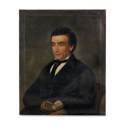 PORTRAIT EINES HERREN – Porträt eines Herrn, Öl au