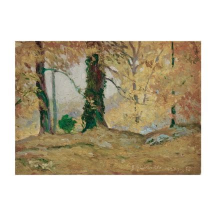 DER WALD – Der Wald 1938 Öl auf Karton. 25,00 x 35