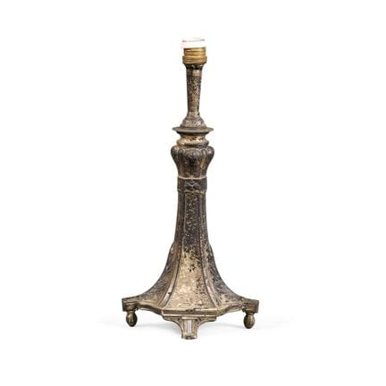 TISCHLAMPE AUS DEM 20. JAHRHUNDERT – Versilbertes 
