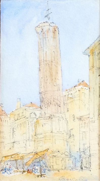 CARLO BOSSOLI 1815-1884 VISTA DE ROMA - Técnica mi