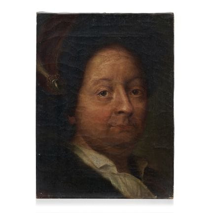 PORTRAIT EINES HERREN – Porträt eines Herrn, Öl au