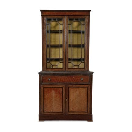 BUCHSCHRANK AUS ENGLAND, 20. JAHRHUNDERT – Mahagon