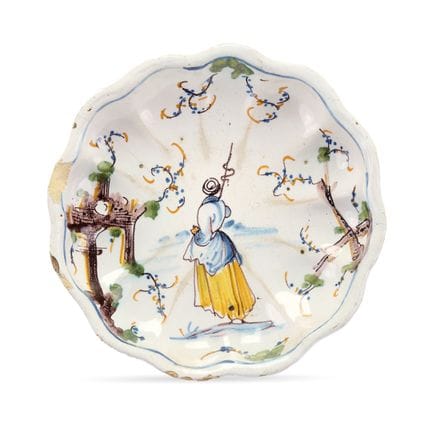TELLER AUS LIGURIEN, 18. JAHRHUNDERT – Polychrome 