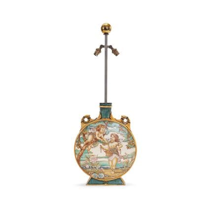 PILGERFLASCHE VON MINTON’S ART POTTERY, W. S. COLE