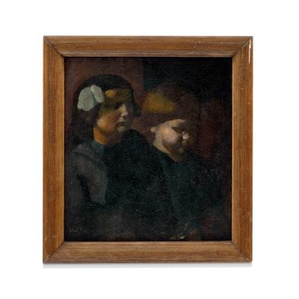 ERZSÉBET WEIL 1901–1976 ZWEI KINDER 1919 – Öl auf 