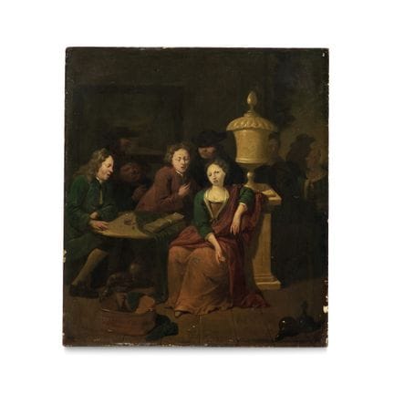 ESCUELA HOLANDESA DEL SIGLO XVIII. CONVERSACIÓN - 