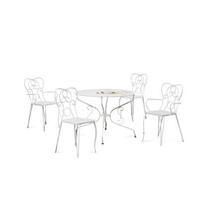 CONJUNTO DE EXTERIOR DEL SIGLO XX - Metal pintado,