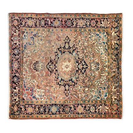 ALFOMBRA PERSIA, HERIZ, SIGLO XX - Decoración poli