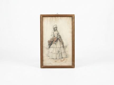GIANI, FRAUENFIGUR, 1917 – Mischtechnik auf Papier