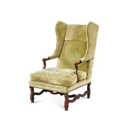 GRAN SILLÓN DEL SIGLO XIX - Madera tallada y torne