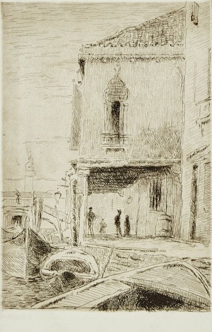 CANAL À VENISE – Canal à Venise, Radierung. 20,00 