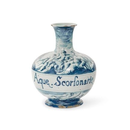FLASCHE AUS SAVONA, 18. JAHRHUNDERT – Einfarbige b