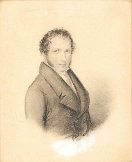 SIGISMONDO GALLINA, RETRATO DE HOMBRE, 1842 - Técn