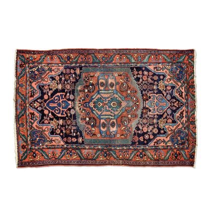 ALFOMBRA - Persia, siglo XX. Decoración policromad