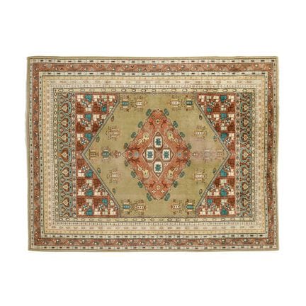 ALFOMBRA - Anatolia, siglo XX. Decoración policrom