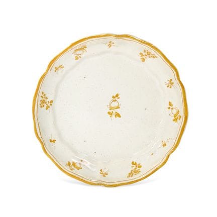 PLATO DE LIGURIA, SIGLO XVIII - Mayólica policroma