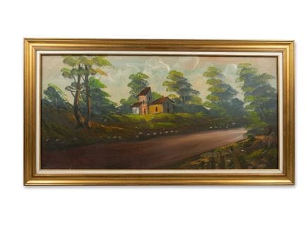 VERSCHIEDENE KÜNSTLER: DREI LANDSCHAFTEN – Öl auf 