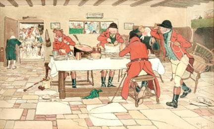 DIE TAVERNE – Die Taverne. Aquarelldruck. 36,00 x 