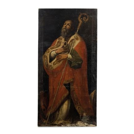BISCHOF – Bischof, Öl auf Leinwand. 176,00 x 86,00