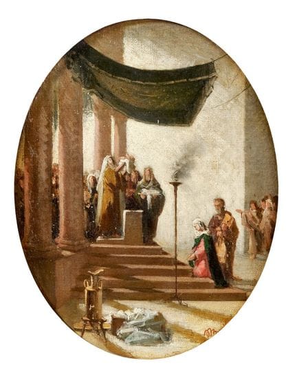 ESCUELA DEL SIGLO XIX: LA PRESENTACIÓN DE JESÚS EN
