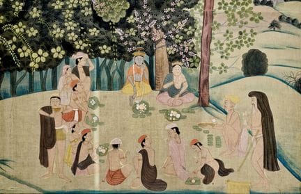 GRAN CUADRO DE LA INDIA, SIGLO XX - Pintura sobre 