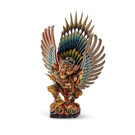 GARUDA - Bali, siglo XX. Madera policromada. 
Defe
