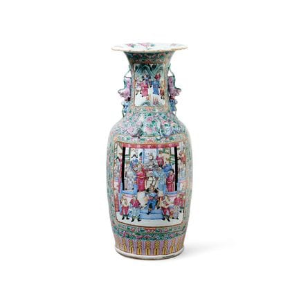 GRANDE VASO CINA, DINASTIA QING, METÀ DEL XIX SECO