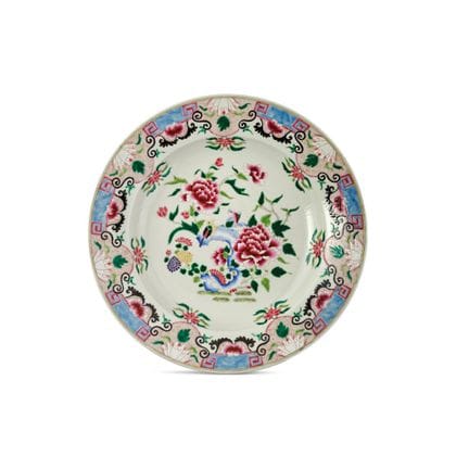 PLATO GRANDE DE CHINA, SIGLO XX - Porcelana pintad