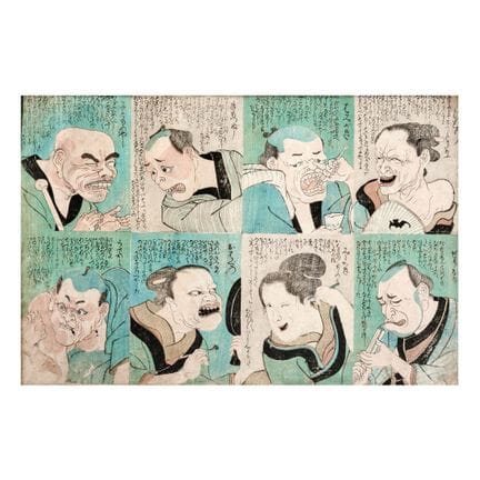 UTAGAWA KUNIYOSHI 1798-1861 EXPRESIONES FACIALES P