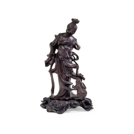 CHANG'E, CHINA, SIGLO XX - Madera tallada; la deid